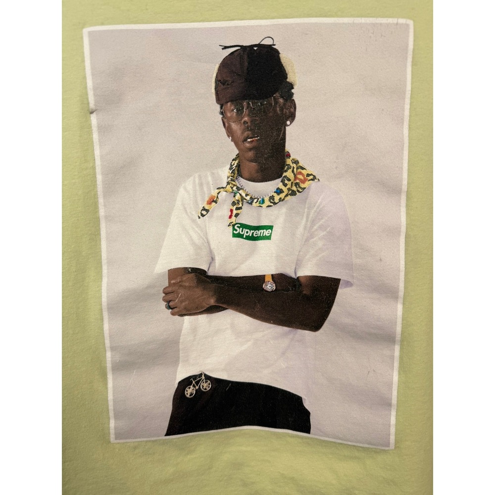 Supreme Tyler the Creator Photo Tee Pale Lime Green XXL T-Shirt FW24